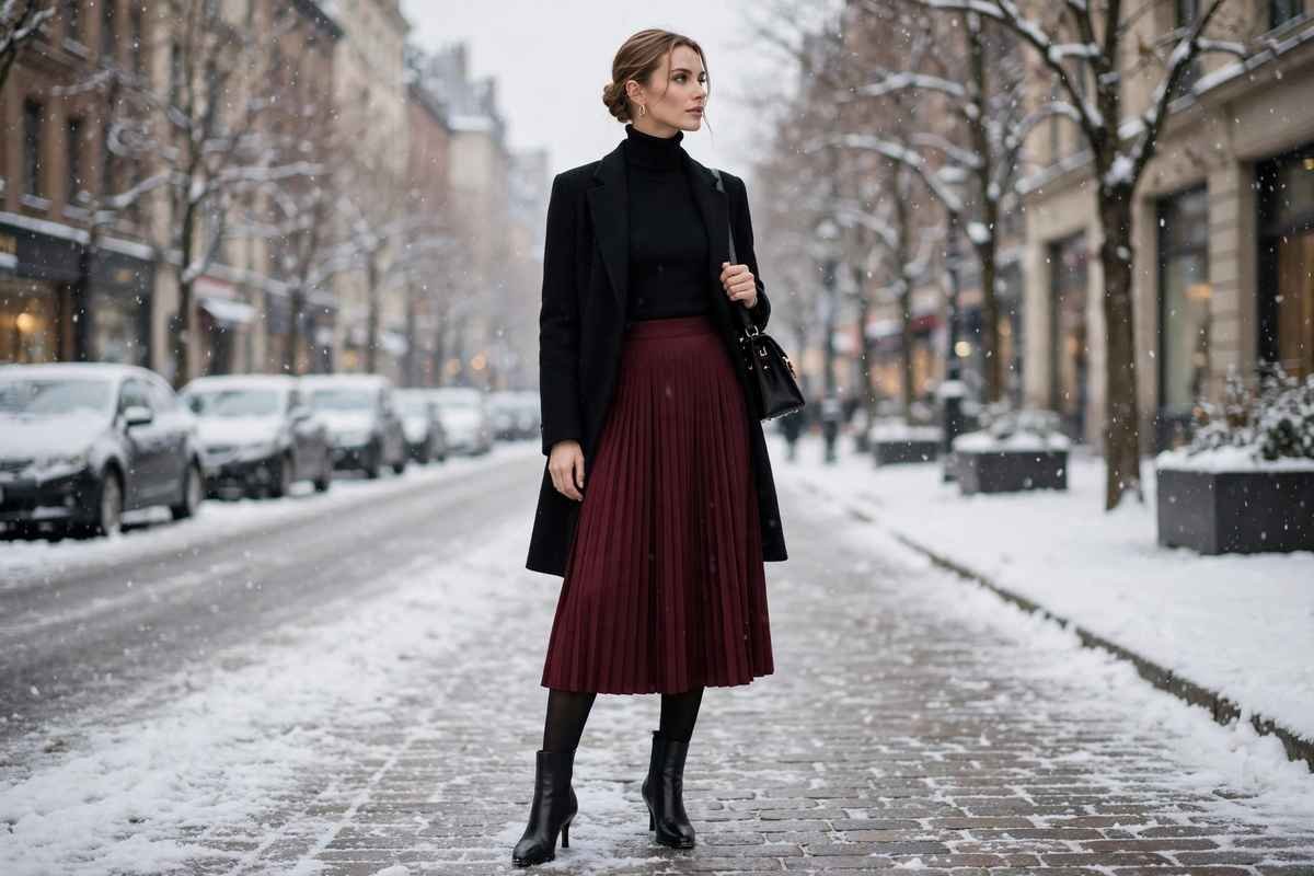 Winter Skirt Outfits: 21 Sophisticated Looks for Cold Weather