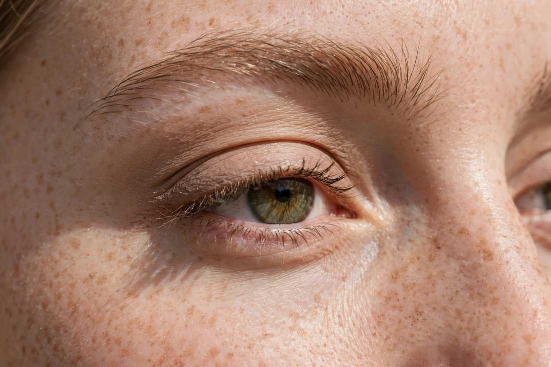 Natural daytime eye makeup look on hooded eyes