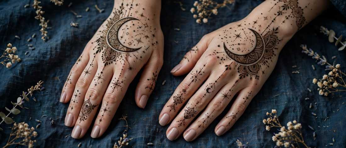 15 Beautiful Side Moon Mehndi Designs for Elegant Hands