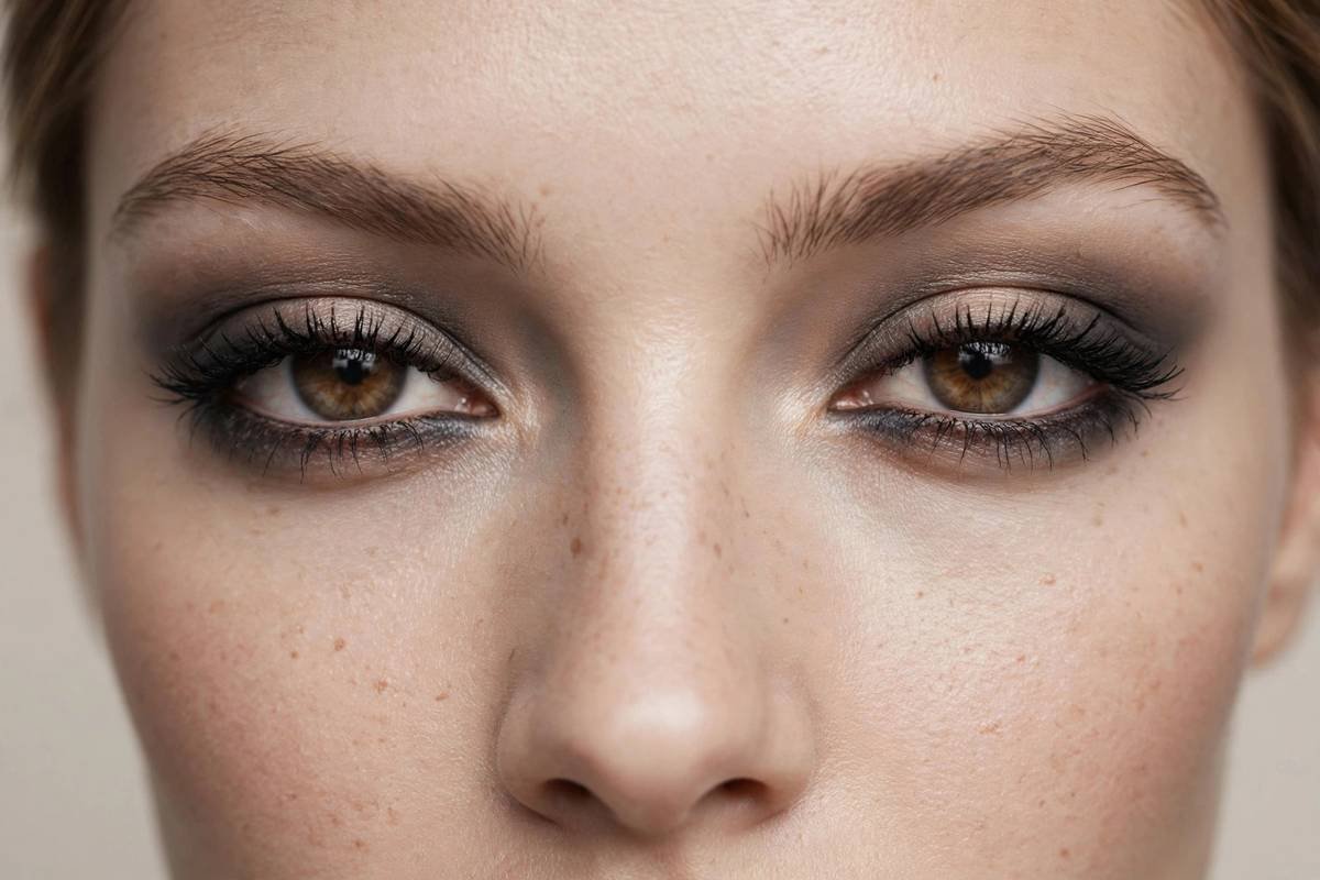 completed soft smoky eye look