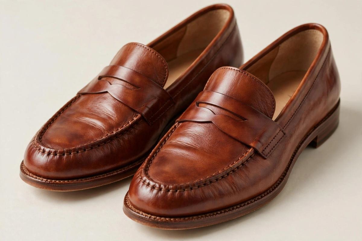 Chunky lug-sole loafers styled with relaxed jeans and a blazer