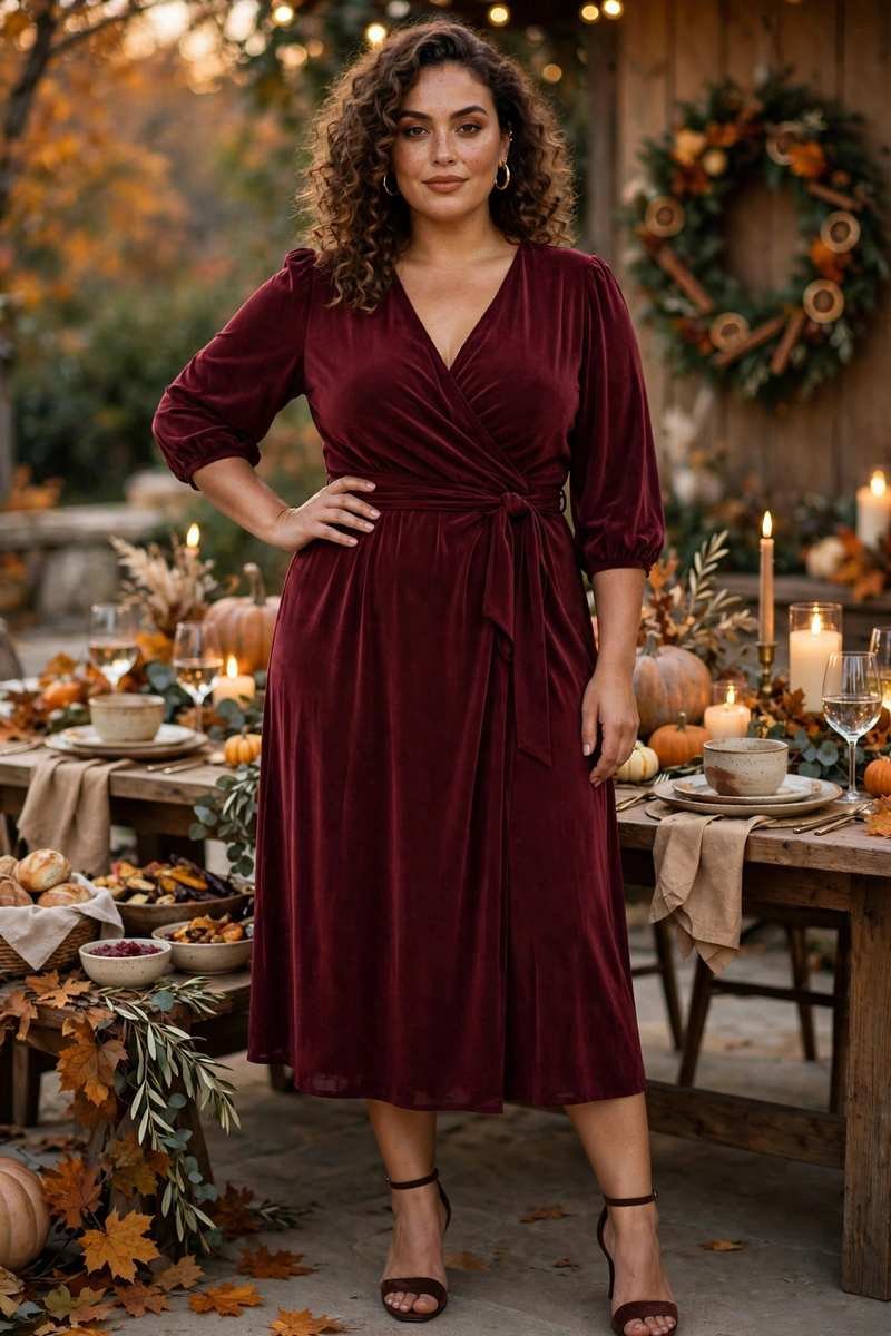 15 Thanksgiving Outfit Ideas for Plus-Size Women (From a Capsule Wardrobe)